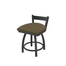 821 Catalina 18" Low Back Swivel Vanity Stool with Pewter Finish and Graph Cork Seat, 82118PW017