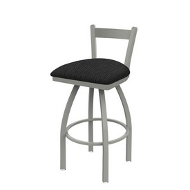 821 Catalina Low Back Swivel Stool with Anodized Nickel Finish and Graph Coal Seat, AGS-82125AN018 821 Catalina Low Back Swivel Stool with Anodized Nickel Finish and Graph Coal Seat, AGS-82125AN018