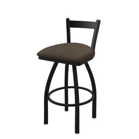 821 Catalina Low Back Swivel Stool with Black Wrinkle Finish and Canter Earth Seat, AGS-82125BW006 821 Catalina Low Back Swivel Stool with Black Wrinkle Finish and Canter Earth Seat, AGS-82125BW006