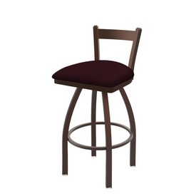 821 Catalina Low Back Swivel Stool with Bronze Finish and Canter Bordeaux Seat, AGS-82125BZ005 821 Catalina Low Back Swivel Stool with Bronze Finish and Canter Bordeaux Seat, AGS-82125BZ005