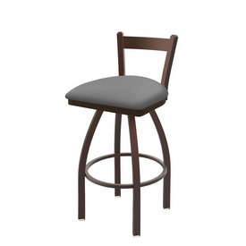 821 Catalina Low Back Swivel Stool with Bronze Finish and Canter Folkstone Grey Seat, AGS-82125BZ007 821 Catalina Low Back Swivel Stool with Bronze Finish and Canter Folkstone Grey Seat, AGS-82125BZ007