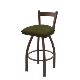 821 Catalina Low Back Swivel Stool with Bronze Finish and Graph Parrot Seat, AGS-82125BZ015 821 Catalina Low Back Swivel Stool with Bronze Finish and Graph Parrot Seat, AGS-82125BZ015