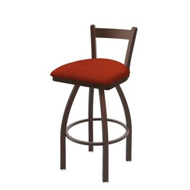 821 Catalina Low Back Swivel Stool with Bronze Finish and Graph Poppy Seat, AGS-82125BZ021 821 Catalina Low Back Swivel Stool with Bronze Finish and Graph Poppy Seat, AGS-82125BZ021