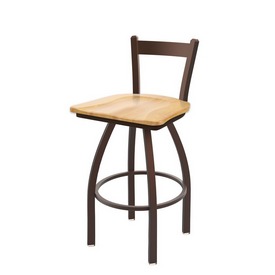 821 Catalina Low Back Swivel Stool with Bronze Finish and Natural Maple Seat, AGS-82125BZNatMpl 821 Catalina Low Back Swivel Stool with Bronze Finish and Natural Maple Seat, AGS-82125BZNatMpl