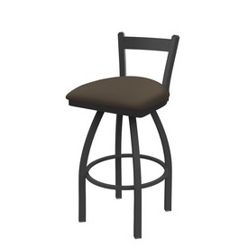 821 Catalina Low Back Swivel Stool with Pewter Finish and Canter Earth Seat, AGS-82125PW006 821 Catalina Low Back Swivel Stool with Pewter Finish and Canter Earth Seat, AGS-82125PW006