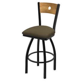 830 Voltaire 36" Swivel Counter Stool with Black Wrinkle Finish, Medium Back, and Graph Cork Seat, 83036BWMedMplB017 830 Voltaire 36" Swivel Counter Stool with Black Wrinkle Finish, Medium Back, and Graph Cork Seat, 83036BWMedMplB017