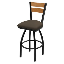 832 Thor Swivel Stool with Black Wrinkle Finish, Medium Back and Canter Earth Seat, AGS-83225BWMedMpl006 832 Thor Swivel Stool with Black Wrinkle Finish, Medium Back and Canter Earth Seat, AGS-83225BWMedMpl006