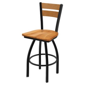 832 Thor Swivel Stool with Black Wrinkle Finish, Medium Back and Medium Maple Seat, AGS-83225BWMedMplMedMpl 832 Thor Swivel Stool with Black Wrinkle Finish, Medium Back and Medium Maple Seat, AGS-83225BWMedMplMedMpl