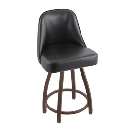 840 Grizzly Swivel Stool with Bronze Finish and Black Vinyl Seat, AGS-84025BZBlkVinyl 840 Grizzly Swivel Stool with Bronze Finish and Black Vinyl Seat, AGS-84025BZBlkVinyl