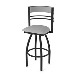 860 Hunter Swivel Stool with Black Wrinkle Finish and Canter Folkstone Grey Seat and Back, AGS-86025BW007 860 Hunter Swivel Stool with Black Wrinkle Finish and Canter Folkstone Grey Seat and Back, AGS-86025BW007