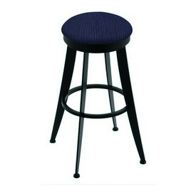 900 Laser 30" Swivel Bar Stool with Black Wrinkle Finish and Graph Anchor Seat, 90030BW014