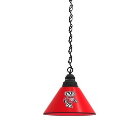 Wisconsin "Badger" Pendant Light Fixture by Holland Bar Stool, BL1WI-Bdg Wisconsin "Badger" Pendant Light Fixture by Holland Bar Stool, BL1WI-Bdg