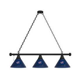 Columbus Blue Jackets 3 Shade Billiard Light with Fixture by Holland Bar Stool, BL3ColBlu Columbus Blue Jackets 3 Shade Billiard Light with Fixture by Holland Bar Stool, BL3ColBlu