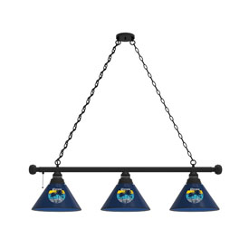 Corona (Sunset) 3 Shade Billiard Light with Fixture by Holland Bar Stool Co., AGS-BL3BKCrna-Sunset Corona (Sunset) 3 Shade Billiard Light with Fixture by Holland Bar Stool Co., AGS-BL3BKCrna-Sunset