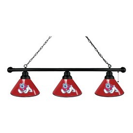 Fresno State 3 Shade Billiard Light with Fixture by Holland Bar Stool, BL3FresSt Fresno State 3 Shade Billiard Light with Fixture by Holland Bar Stool, BL3FresSt