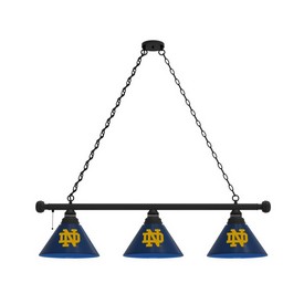 Notre Dame 3 Shade Billiard Light with Fixture by Holland Bar Stool, BL3ND-ND Notre Dame 3 Shade Billiard Light with Fixture by Holland Bar Stool, BL3ND-ND