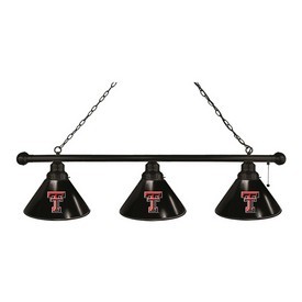 Texas Tech 3 Shade Billiard Light with Fixture by Holland Bar Stool, BL3TXTech Texas Tech 3 Shade Billiard Light with Fixture by Holland Bar Stool, BL3TXTech