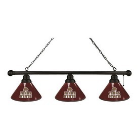 Texas State 3 Shade Billiard Light with Fixture by Holland Bar Stool, BL3TexsSt Texas State 3 Shade Billiard Light with Fixture by Holland Bar Stool, BL3TexsSt