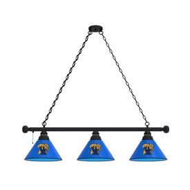 Kentucky "Wildcat" 3 Shade Billiard Light with Fixture by Holland Bar Stool, BL3UKYCat Kentucky "Wildcat" 3 Shade Billiard Light with Fixture by Holland Bar Stool, BL3UKYCat