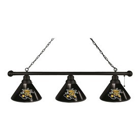 Wichita State 3 Shade Billiard Light with Fixture by Holland Bar Stool, BL3WichSt Wichita State 3 Shade Billiard Light with Fixture by Holland Bar Stool, BL3WichSt