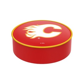 Calgary Flames Bar Stool Seat Cover By HBS, BSCCalFla