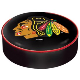 Chicago Blackhawks Bar Stool Seat Cover By HBS (Black)