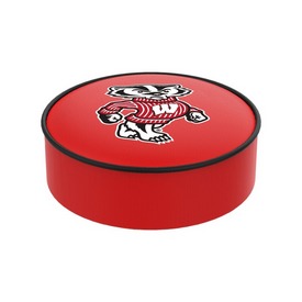 Wisconsin "Badger" Bar Stool Seat Cover By HBS, BSCWI-Bdg
