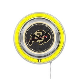 Colorado Double Neon Ring, Logo Clock by Holland Bar Stool Company, ClkColoUn Colorado Double Neon Ring, Logo Clock by Holland Bar Stool Company, ClkColoUn