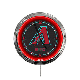 Arizona Diamondbacks 16" LED Wall Clock, ClkL16MLBAri