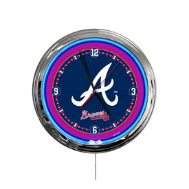 Atlanta Braves 16" LED Wall Clock, ClkL16MLBAtl