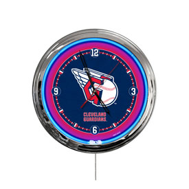 Cleveland Guardians 16" LED Wall Clock, ClkL16MLBCle