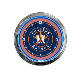 Houston Astros 16" LED Wall Clock, ClkL16MLBHou