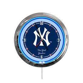 New York Yankees 16" LED Wall Clock, ClkL16MLBNYY