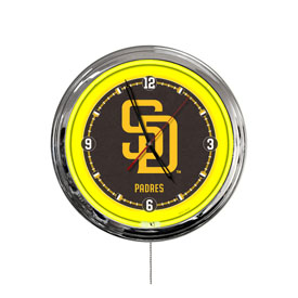 San Diego Padres 16" LED Wall Clock, ClkL16MLBSDP