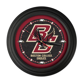 Boston College 15" Traditional Wall Clock by Holland Bar Stool Co., ClkNL15BKBostnC