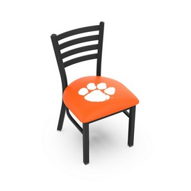 L00418 Black Wrinkle Clemson Stationary Chair with Ladder Style Back by Holland Bar Stool Co., L00418Clmson
