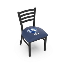 L00418 Black Wrinkle Eastern Illinois Stationary Chair with Ladder Style Back by Holland Bar Stool Co., L00418EastIL