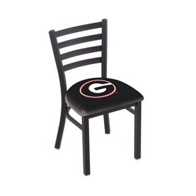 L00418 Black Wrinkle Georgia "G" Stationary Chair with Ladder Style Back by Holland Bar Stool Co., L00418GA-G