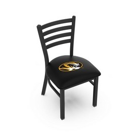 L00418 Black Wrinkle Missouri Stationary Chair with Ladder Style Back by Holland Bar Stool Co., L00418Mizzou