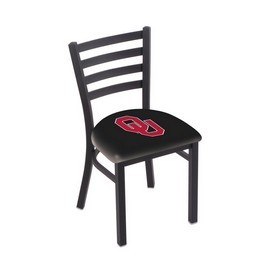 L00418 Black Wrinkle Oklahoma Stationary Chair with Ladder Style Back by Holland Bar Stool Co., L00418Oklhma