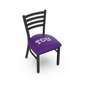 L00418 Black Wrinkle TCU Stationary Chair with Ladder Style Back by Holland Bar Stool Co., L00418TexChr
