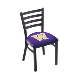 L00418 Black Wrinkle Washington Stationary Chair with Ladder Style Back by Holland Bar Stool Co., L00418WashUn