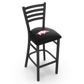 L004 Arkansas 30" Stationary Bar Stool with Black Wrinkle Finish, L00430ArknUn