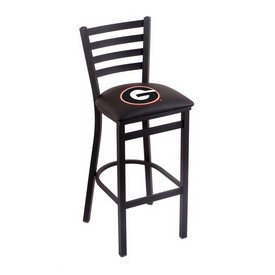 L004 Georgia "G" 25" Stationary Counter Stool with Black Wrinkle Finish, L00425GA-G