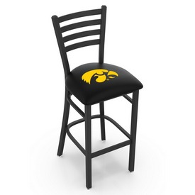L004 Iowa 30" Stationary Bar Stool with Black Wrinkle Finish, L00430IowaUn