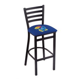L004 Kansas 30" Stationary Bar Stool with Black Wrinkle Finish, L00430KnsasU