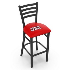 L004 Louisiana-Lafayette 25" Stationary Counter Stool with Black Wrinkle Finish, L00425LA-Laf