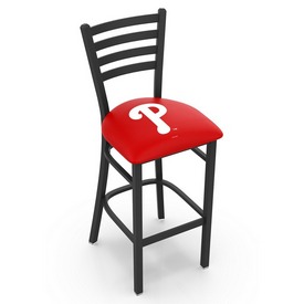 L004 Philadelphia Phillies Stool with Black Wrinkle Finish by HBS, AGS-L00425MLBPhi L004 Philadelphia Phillies Stool with Black Wrinkle Finish by HBS, AGS-L00425MLBPhi