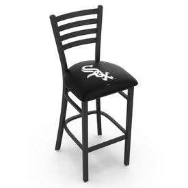 L004 Chicago White Sox Stool with Black Wrinkle Finish by HBS, AGS-L00425MLBWSx L004 Chicago White Sox Stool with Black Wrinkle Finish by HBS, AGS-L00425MLBWSx