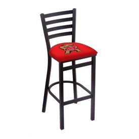 L004 Maryland 25" Stationary Counter Stool with Black Wrinkle Finish, L00425Mrylnd